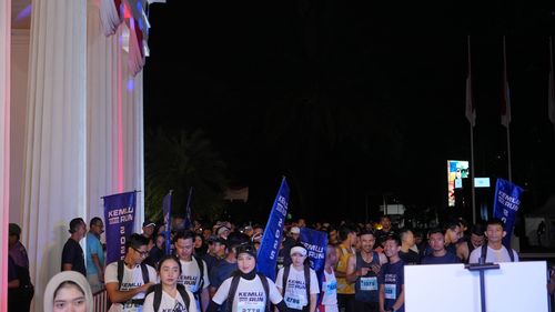 Race photo from KEMLU RUN 2025