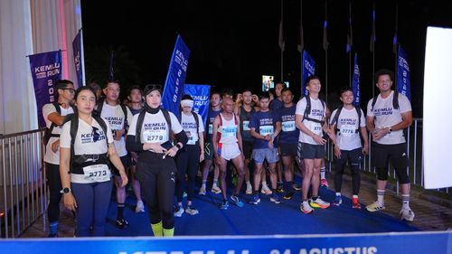 Race photo from KEMLU RUN 2025