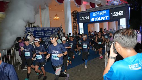Race photo from KEMLU RUN 2025