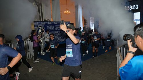 Race photo from KEMLU RUN 2025