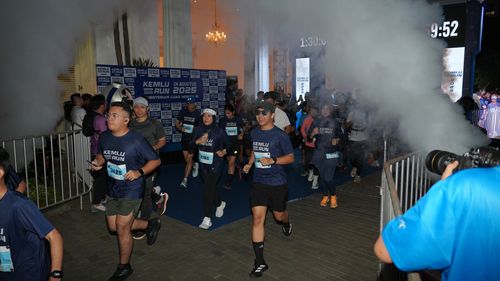 Race photo from KEMLU RUN 2025