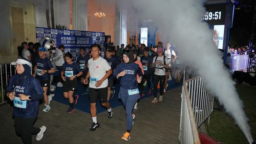 Race photo from KEMLU RUN 2025