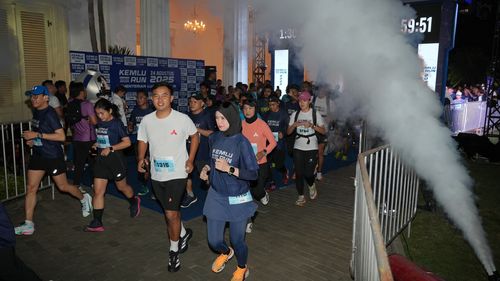 Race photo from KEMLU RUN 2025