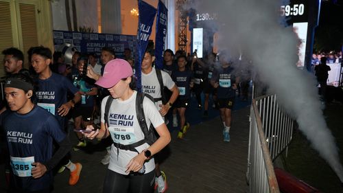 Race photo from KEMLU RUN 2025
