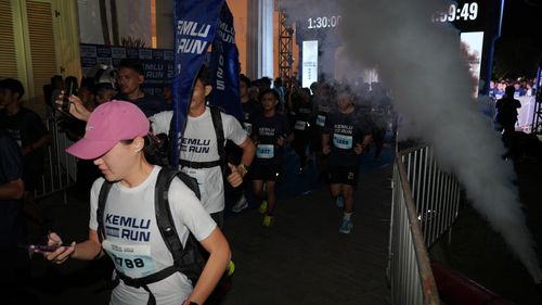 Race photo from KEMLU RUN 2025
