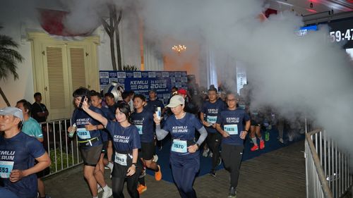 Race photo from KEMLU RUN 2025
