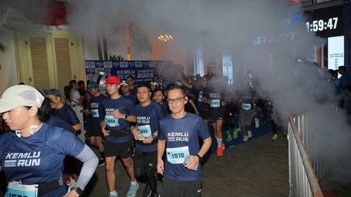 Race photo from KEMLU RUN 2025