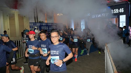Race photo from KEMLU RUN 2025