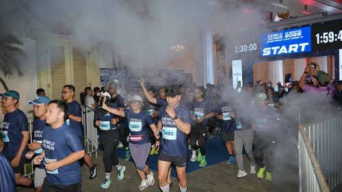Race photo from KEMLU RUN 2025