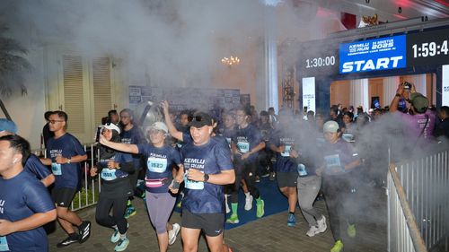 Race photo from KEMLU RUN 2025