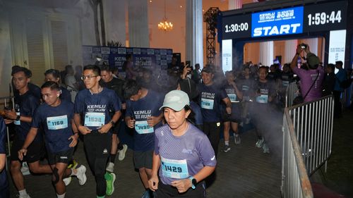 Race photo from KEMLU RUN 2025