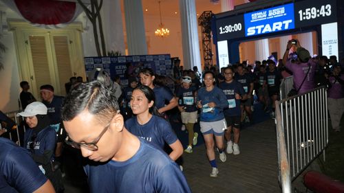 Race photo from KEMLU RUN 2025
