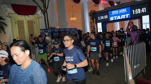 Race photo from KEMLU RUN 2025