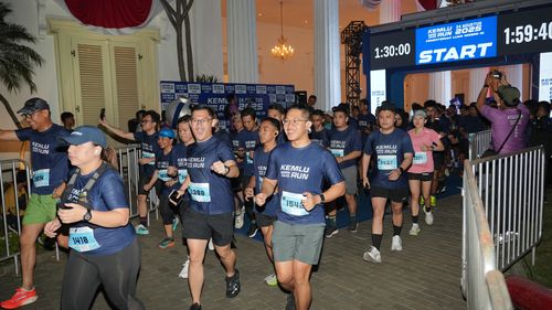 Race photo from KEMLU RUN 2025