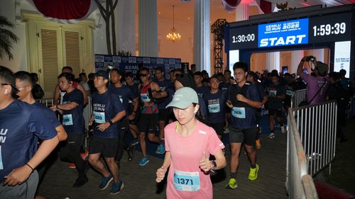 Race photo from KEMLU RUN 2025