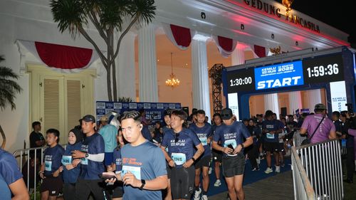 Race photo from KEMLU RUN 2025