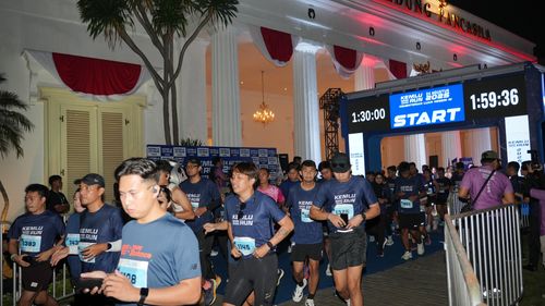 Race photo from KEMLU RUN 2025