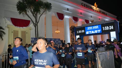 Race photo from KEMLU RUN 2025