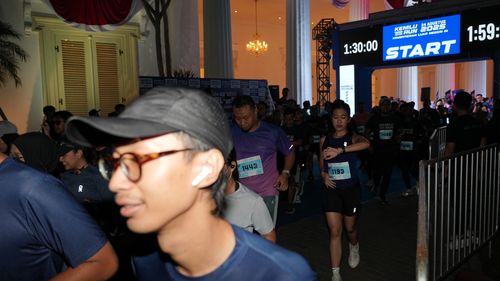 Race photo from KEMLU RUN 2025