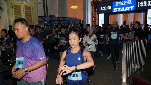 Race photo from KEMLU RUN 2025