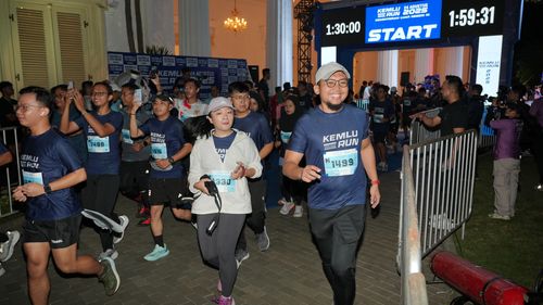 Race photo from KEMLU RUN 2025