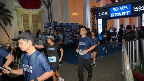 Race photo from KEMLU RUN 2025
