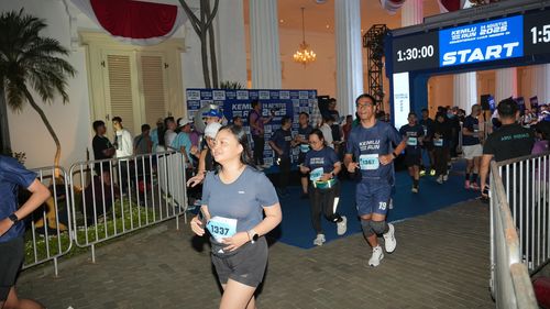 Race photo from KEMLU RUN 2025