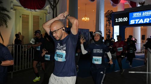 Race photo from KEMLU RUN 2025