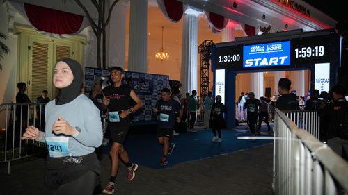 Race photo from KEMLU RUN 2025
