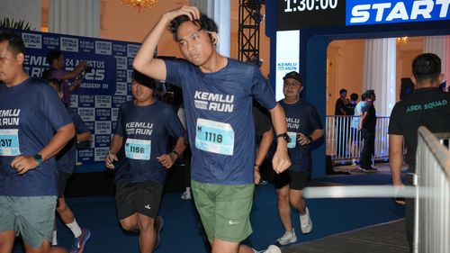 Race photo from KEMLU RUN 2025