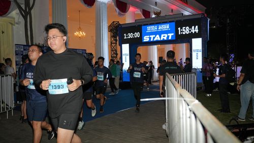 Race photo from KEMLU RUN 2025
