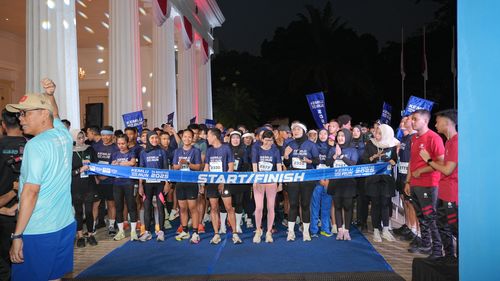 Race photo from KEMLU RUN 2025