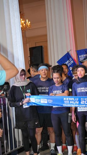 Race photo from KEMLU RUN 2025