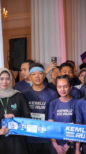 Race photo from KEMLU RUN 2025