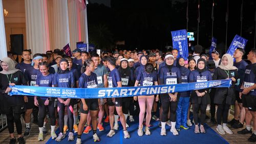 Race photo from KEMLU RUN 2025