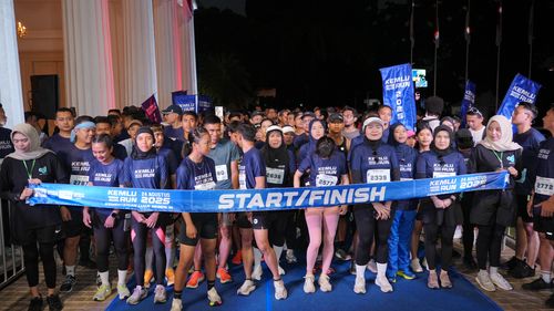 Race photo from KEMLU RUN 2025