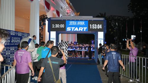Race photo from KEMLU RUN 2025
