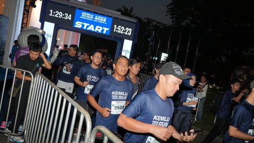 Race photo from KEMLU RUN 2025