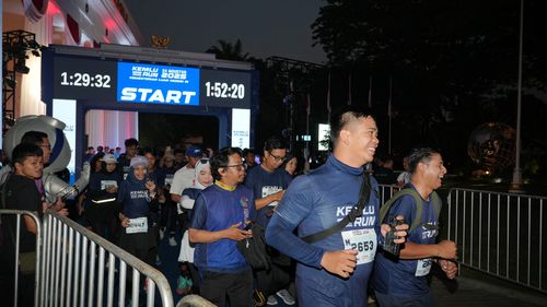 Race photo from KEMLU RUN 2025