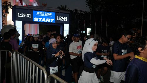 Race photo from KEMLU RUN 2025