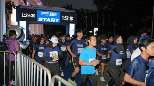 Race photo from KEMLU RUN 2025