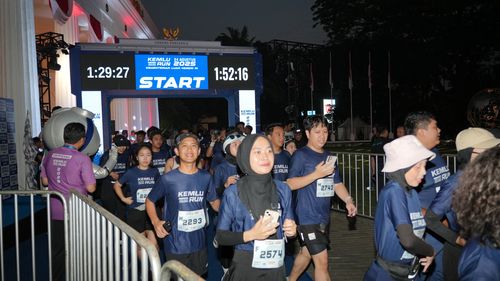 Race photo from KEMLU RUN 2025