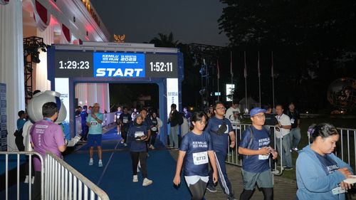 Race photo from KEMLU RUN 2025
