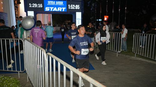 Race photo from KEMLU RUN 2025