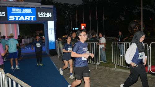 Race photo from KEMLU RUN 2025