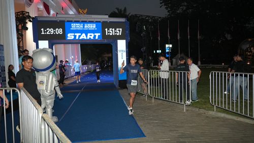 Race photo from KEMLU RUN 2025