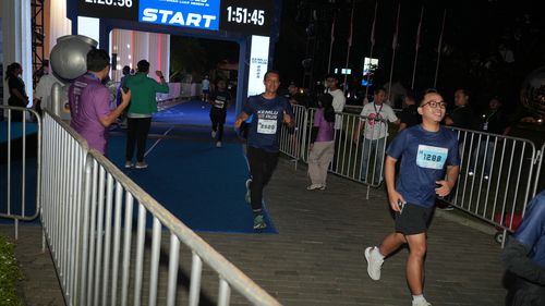 Race photo from KEMLU RUN 2025