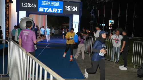 Race photo from KEMLU RUN 2025