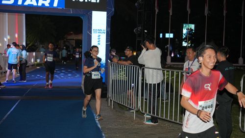 Race photo from KEMLU RUN 2025
