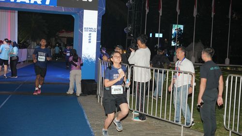 Race photo from KEMLU RUN 2025